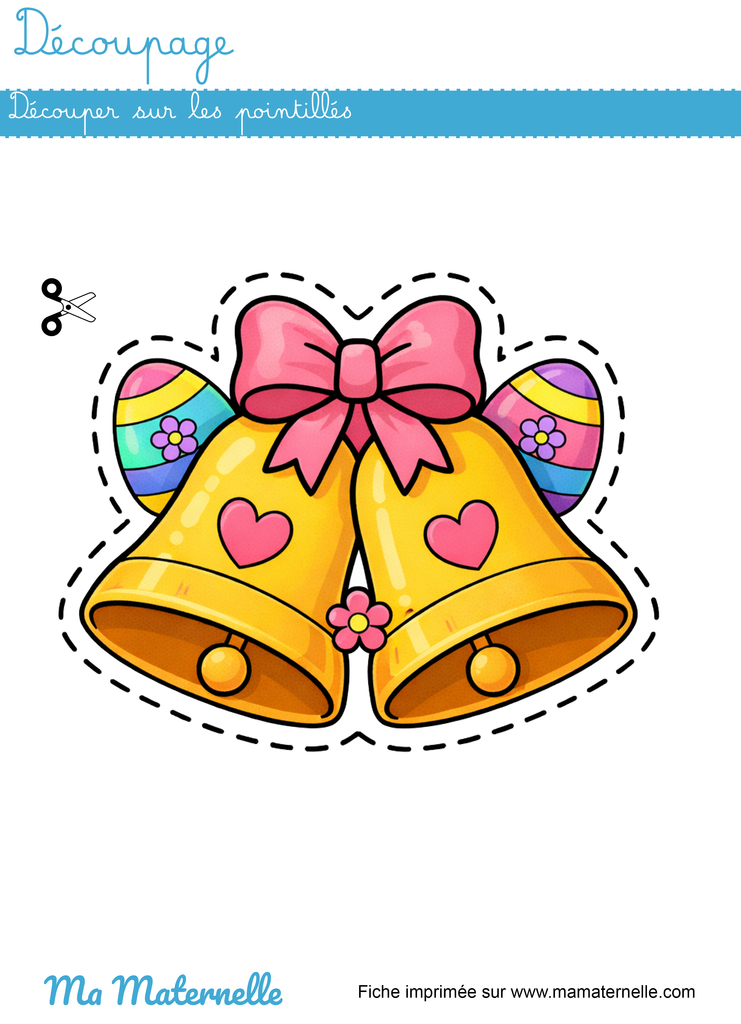 Grande section - Découpage : découper sur les pointillés