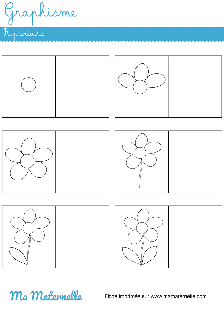 Grande section - Graphisme : reproduire