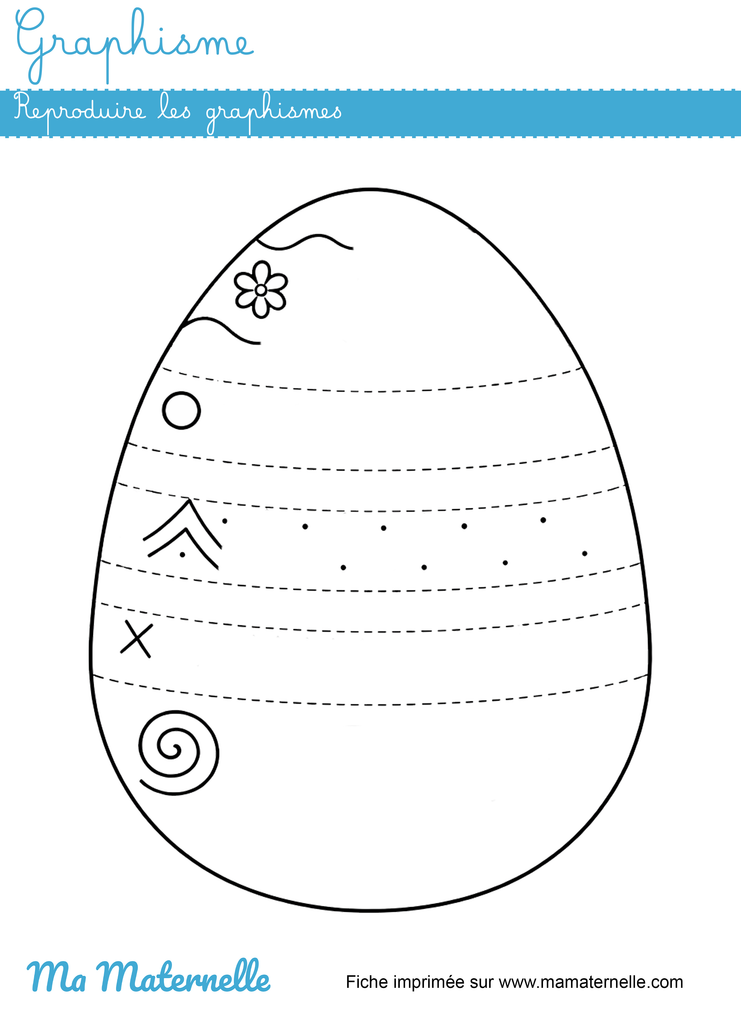 Grande section - Graphisme : reproduire les graphismes