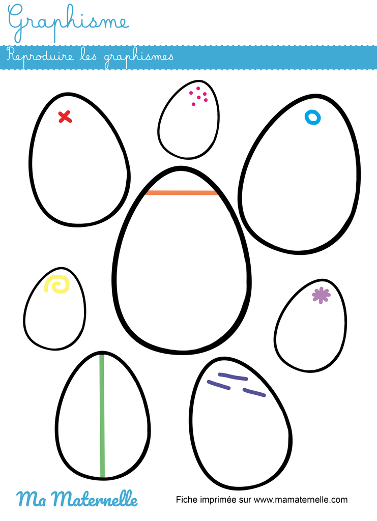Grande section - Graphisme : reproduire les graphismes