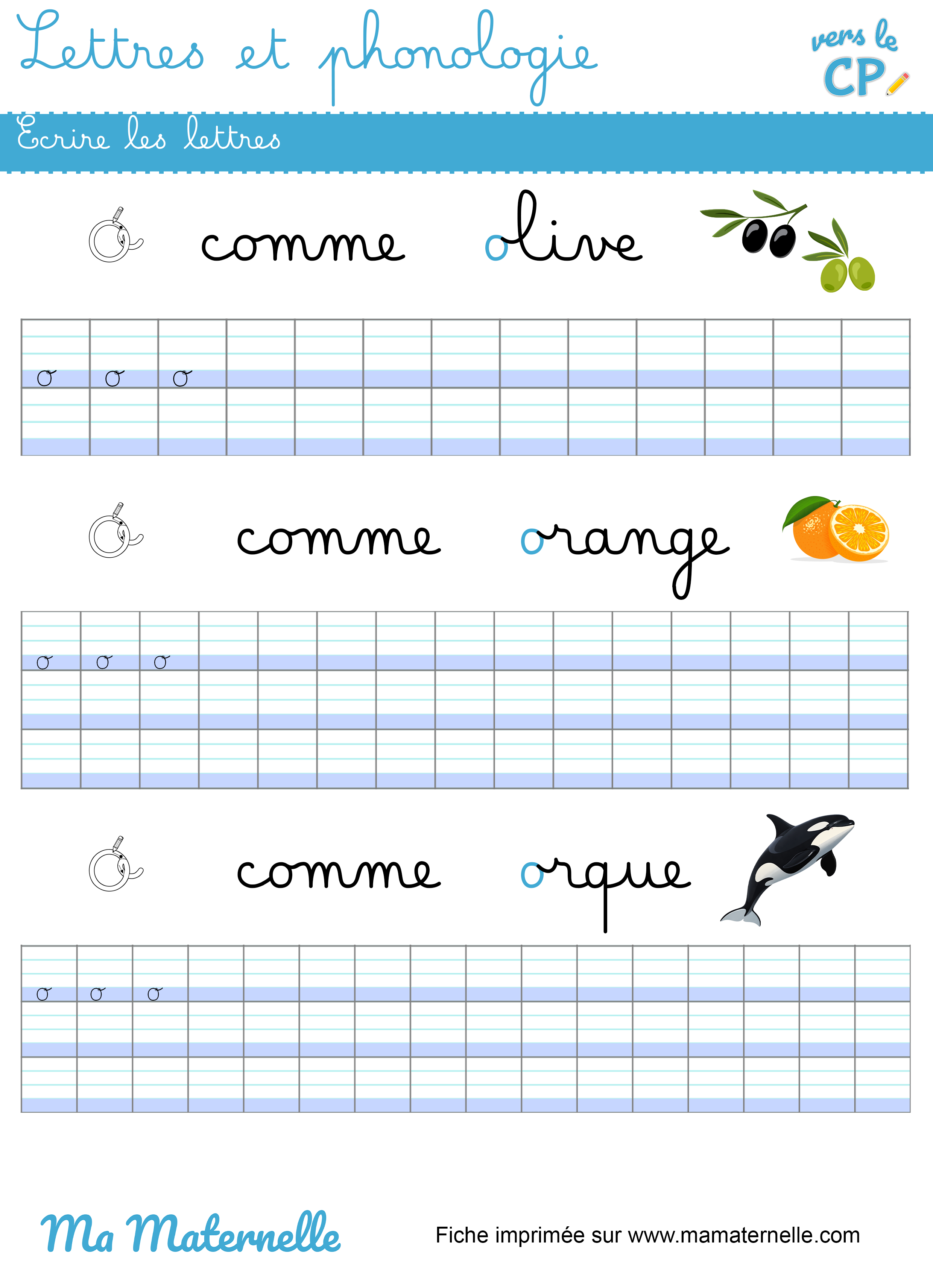 Vers le CP - Lettres et phonologie : écrire les lettres