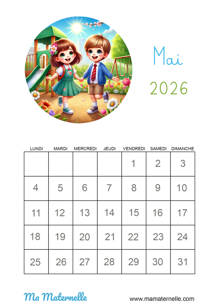Activités - Calendrier mai 2026