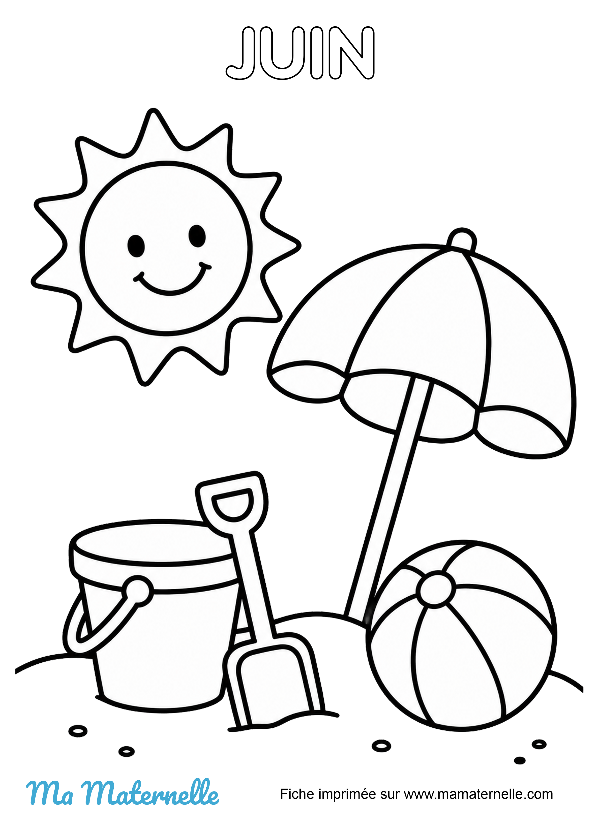 Activités - Coloriage du mois de juin