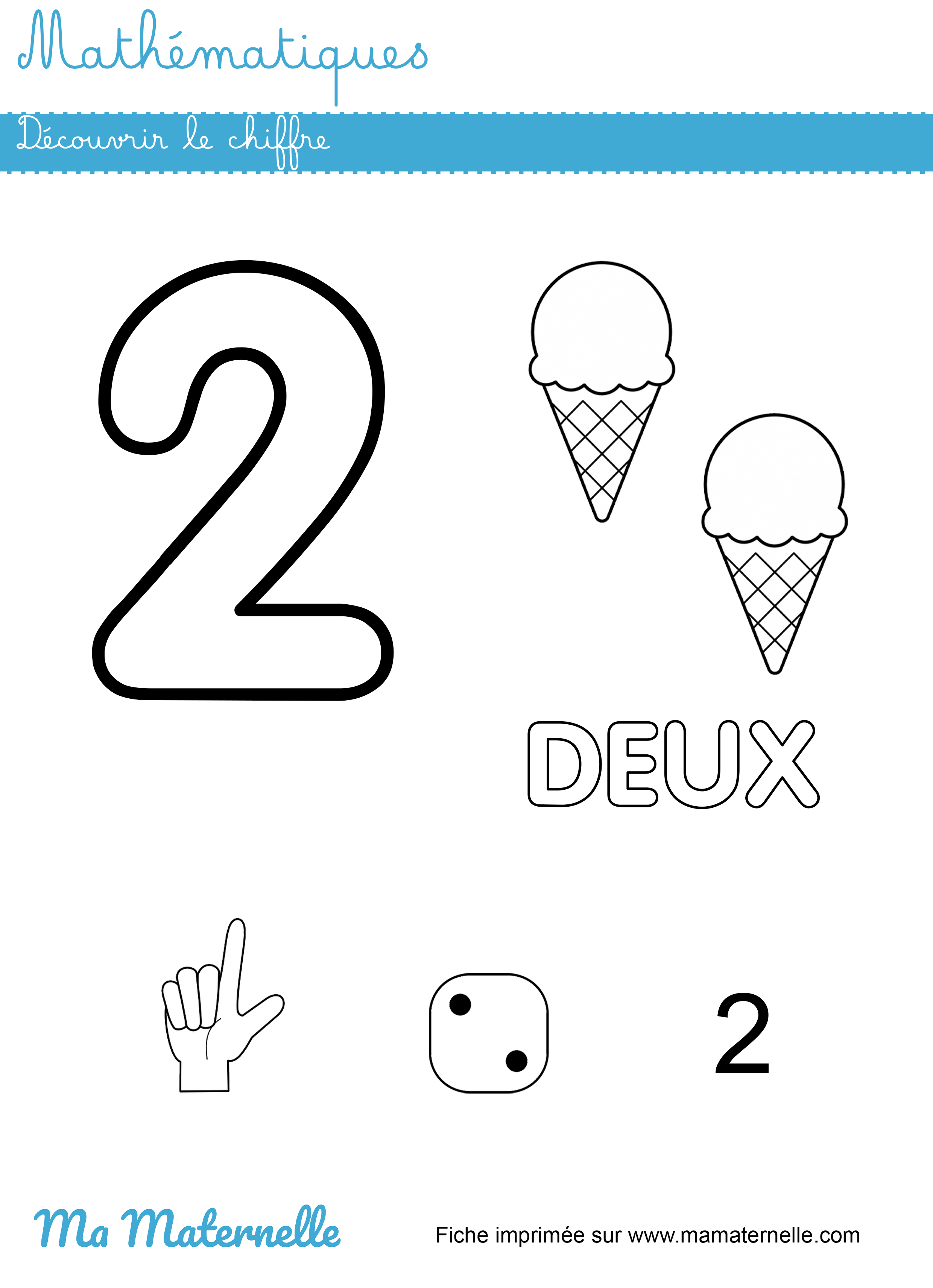 Petite section - Mathématiques : découvrir le chiffre