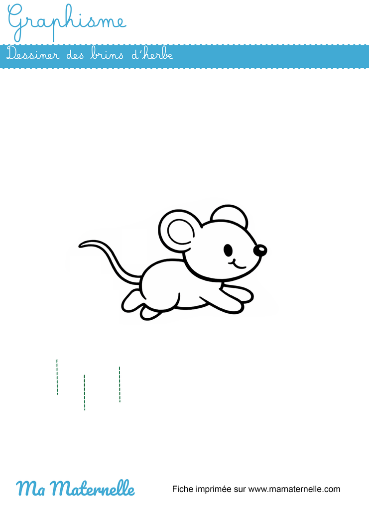 Moyenne section - Graphisme : dessiner des brins d&rsquo;herbe