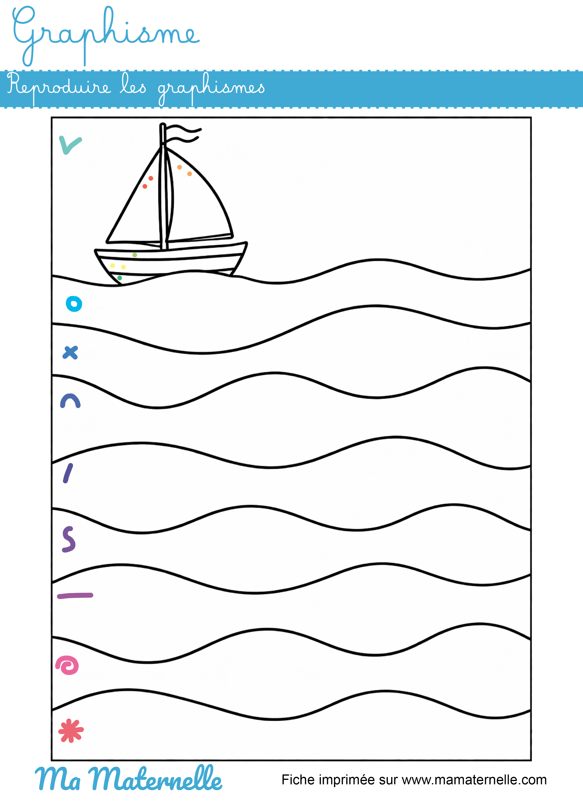 Grande section - Graphisme : reproduire les graphismes