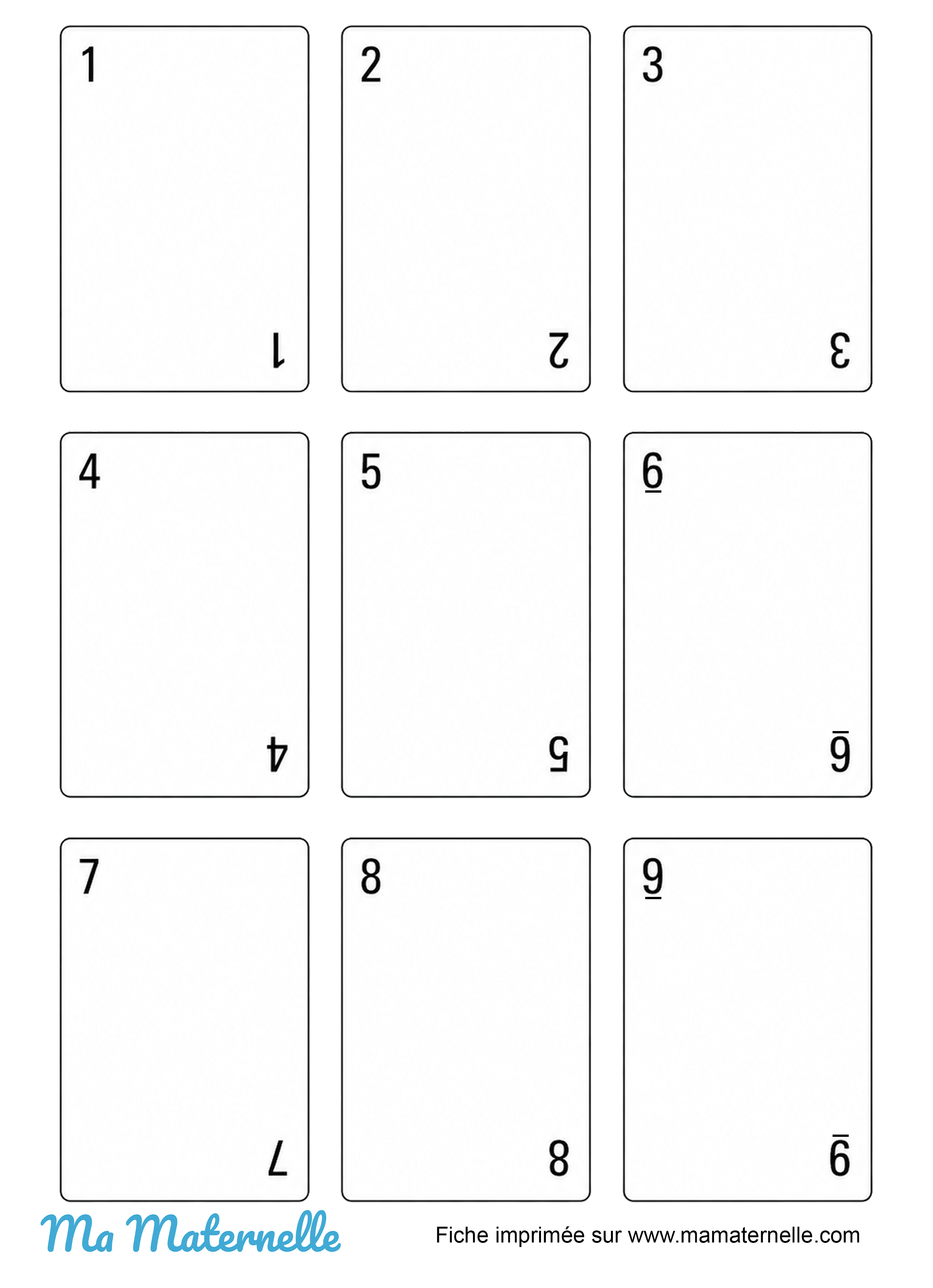 Grande section - Activité : cartes pour la numération