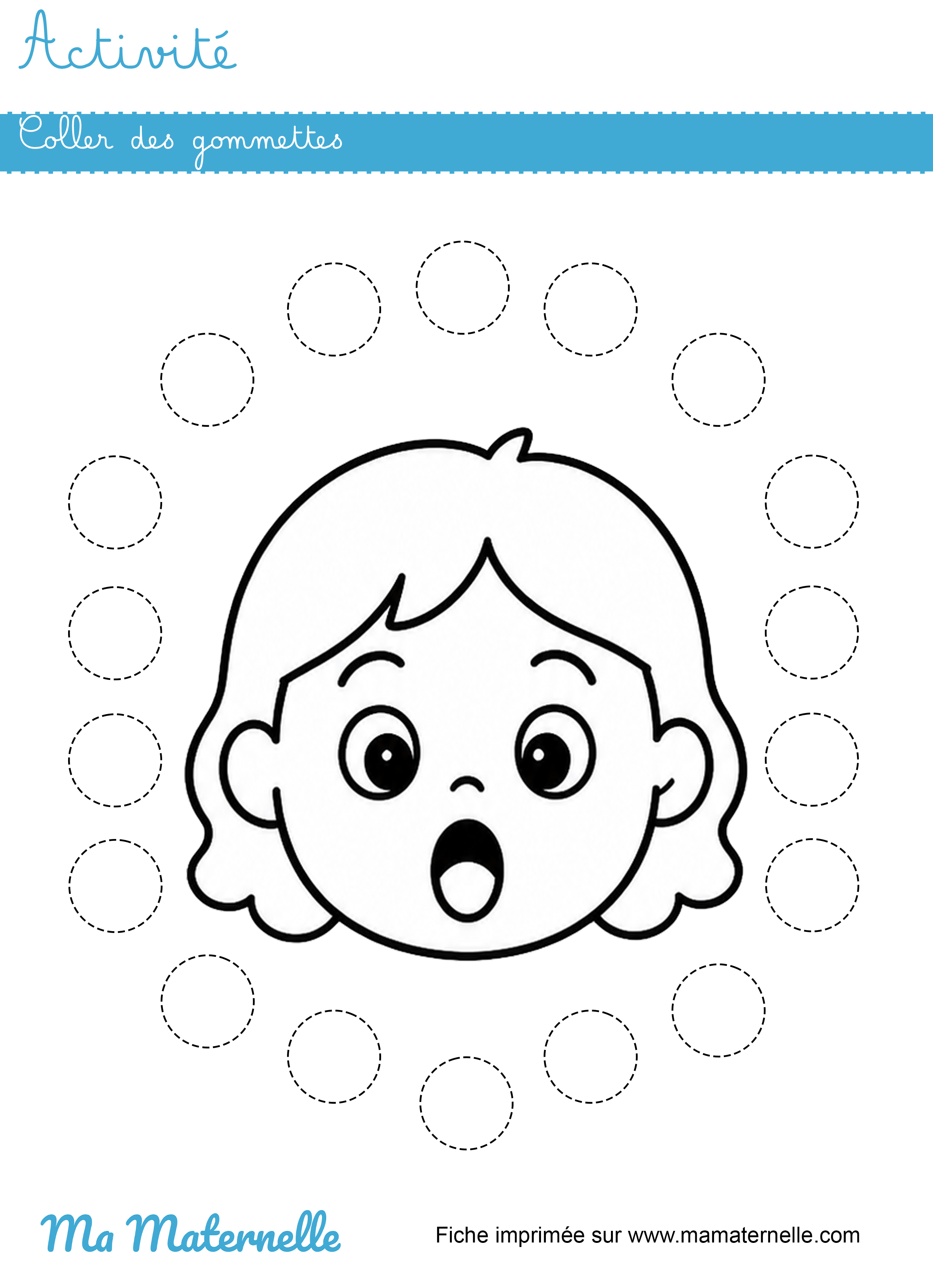 Activités - Activité : coller des gommettes