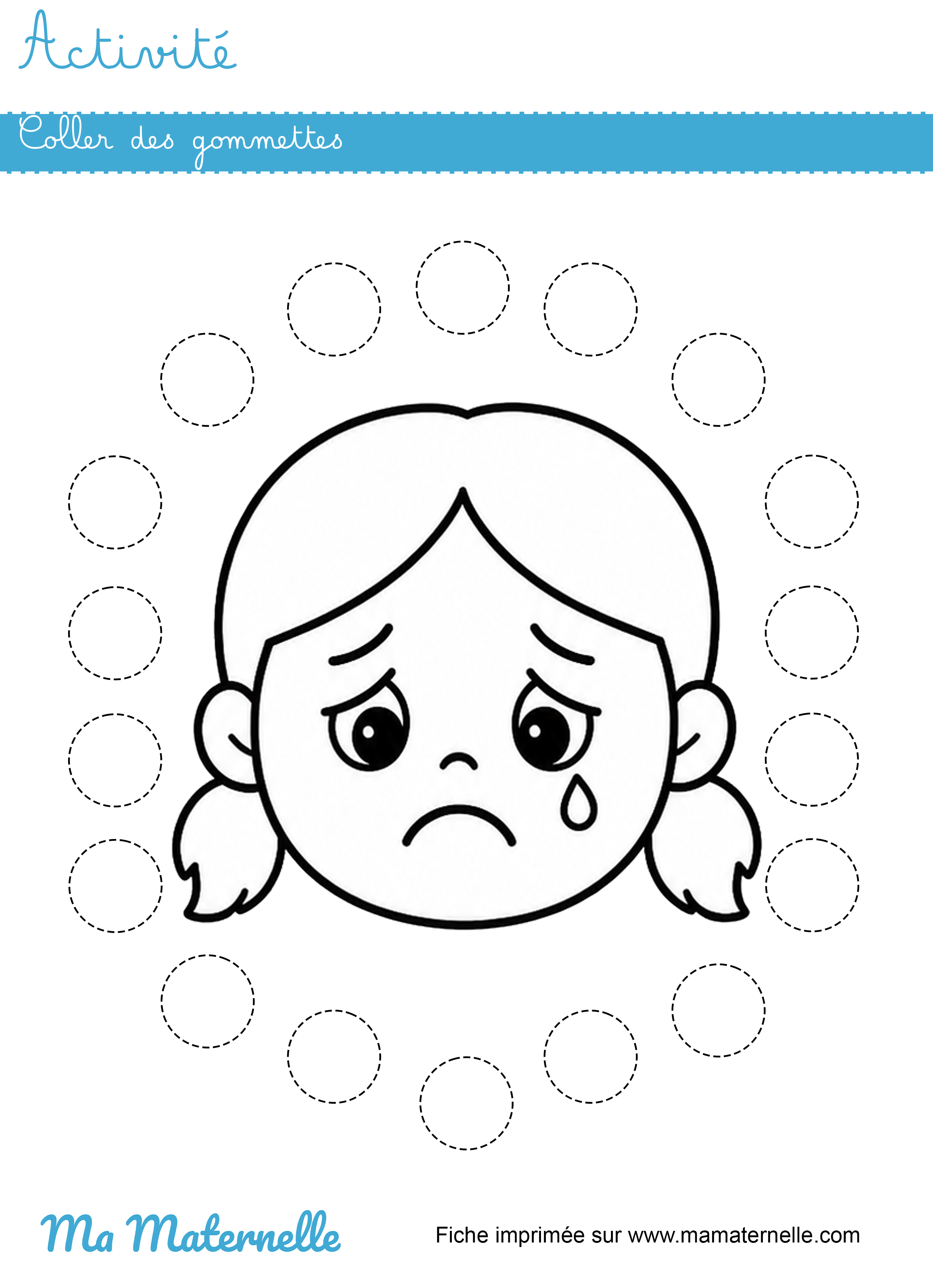 Activités - Activité : coller des gommettes