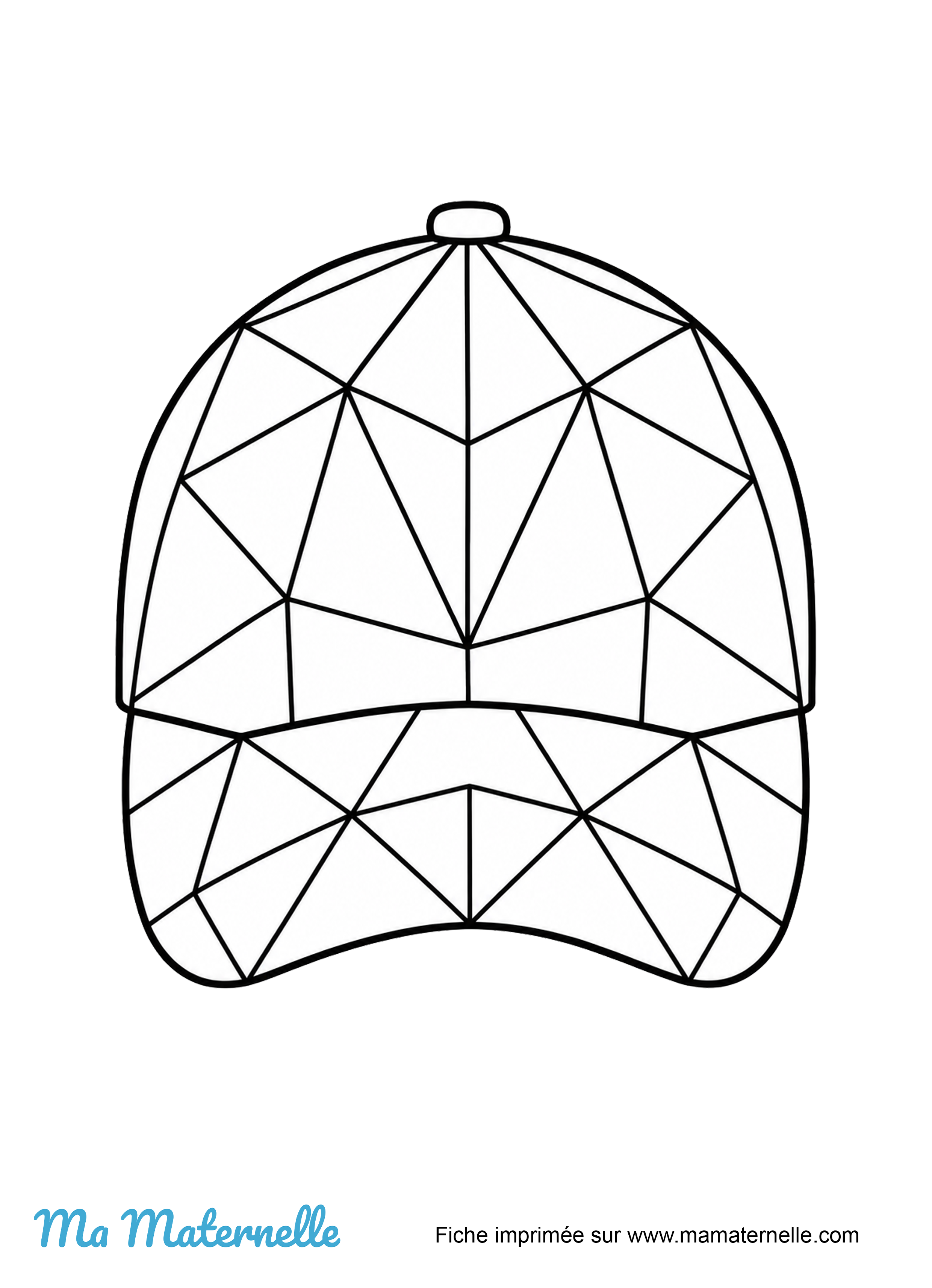 Activités - Activité : colorier la casquette