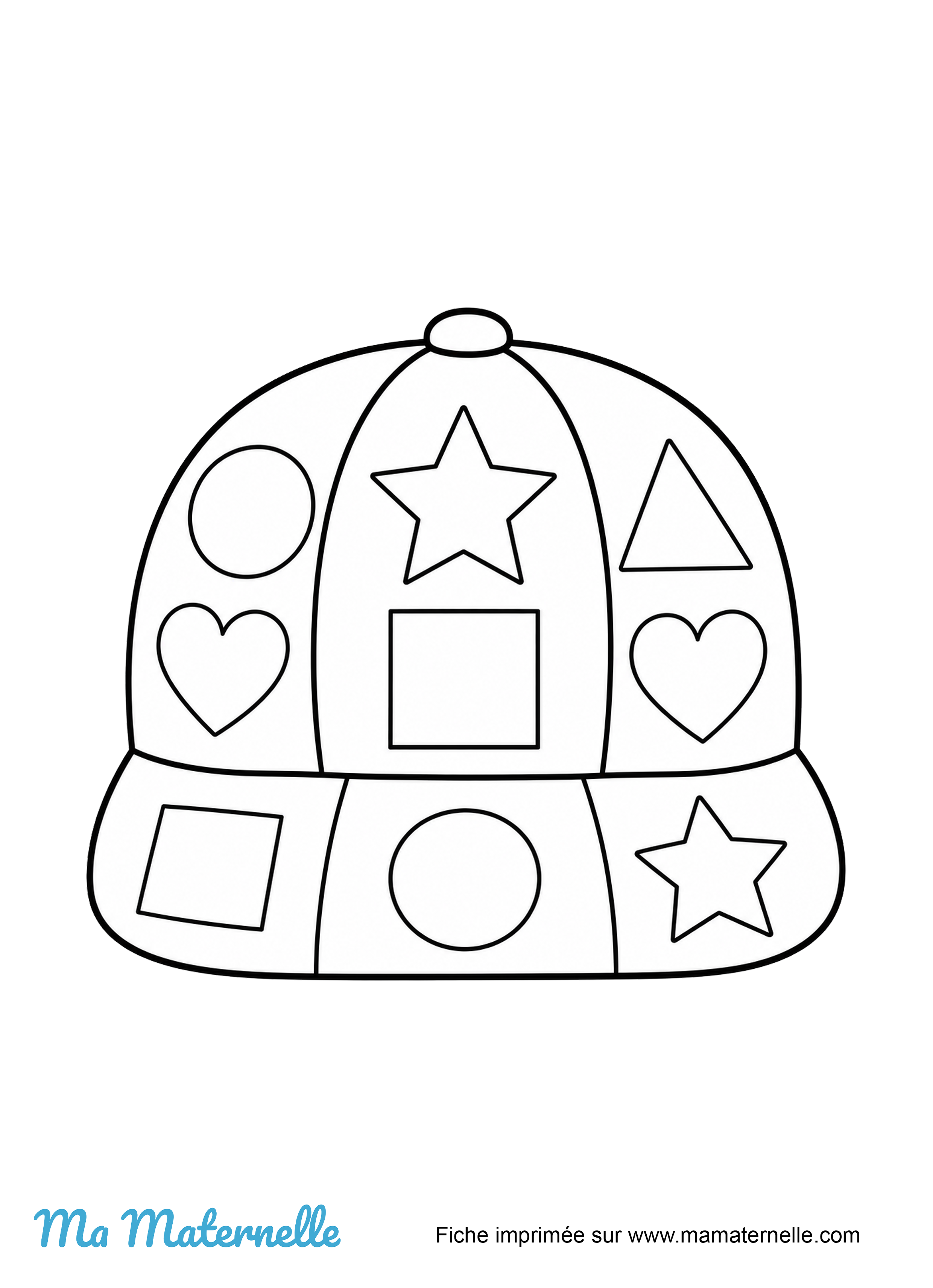 Activités - Activité : colorier la casquette