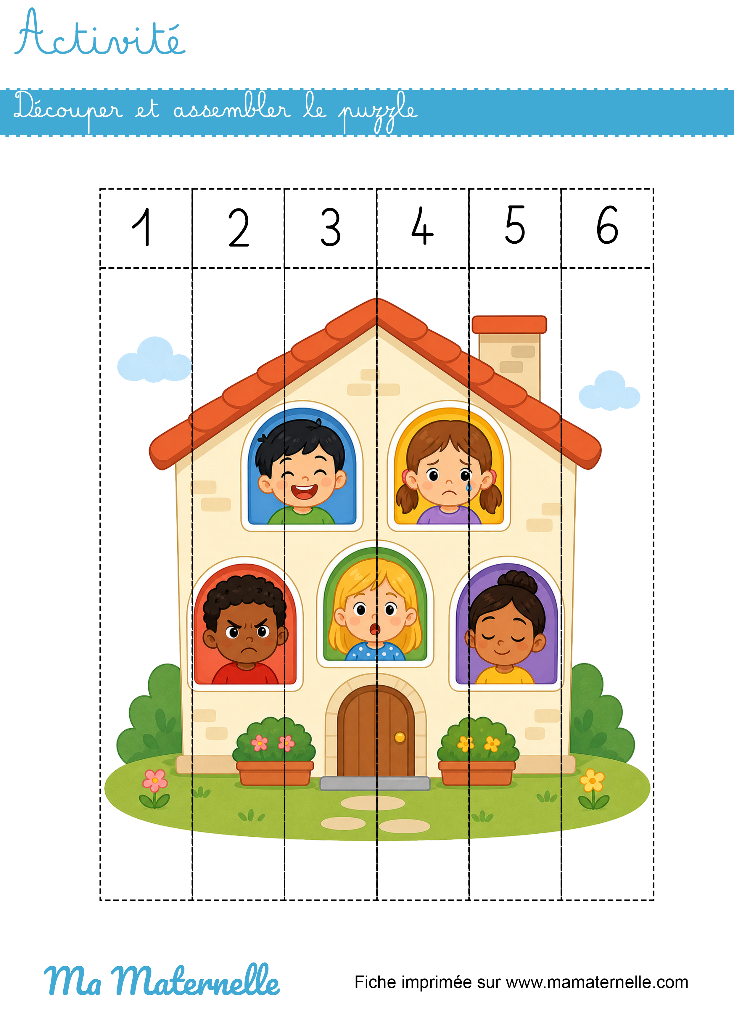 Activités - Activité : découper et reconstituer le puzzle