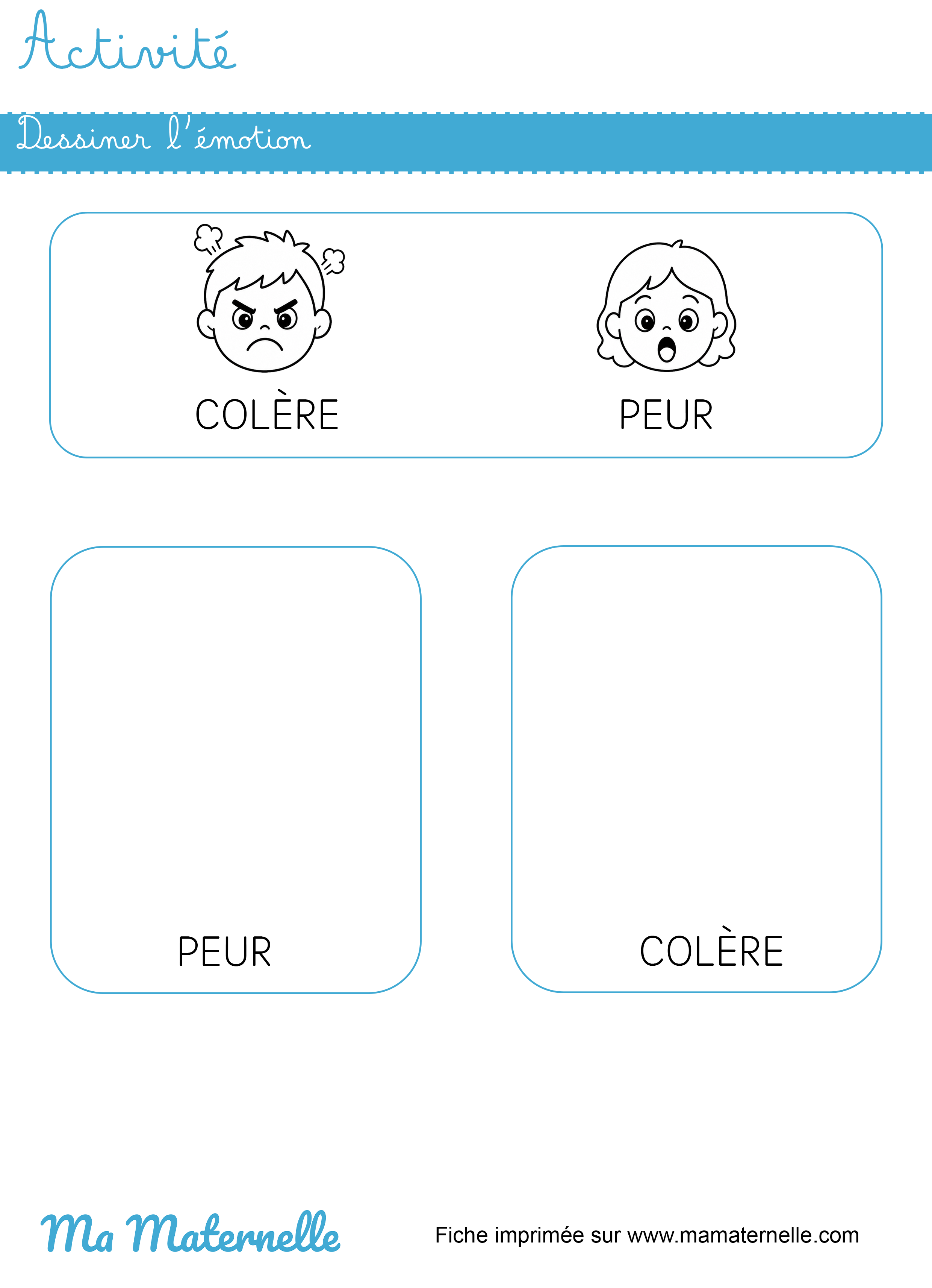Activités - Activité : dessiner l&rsquo;émotion