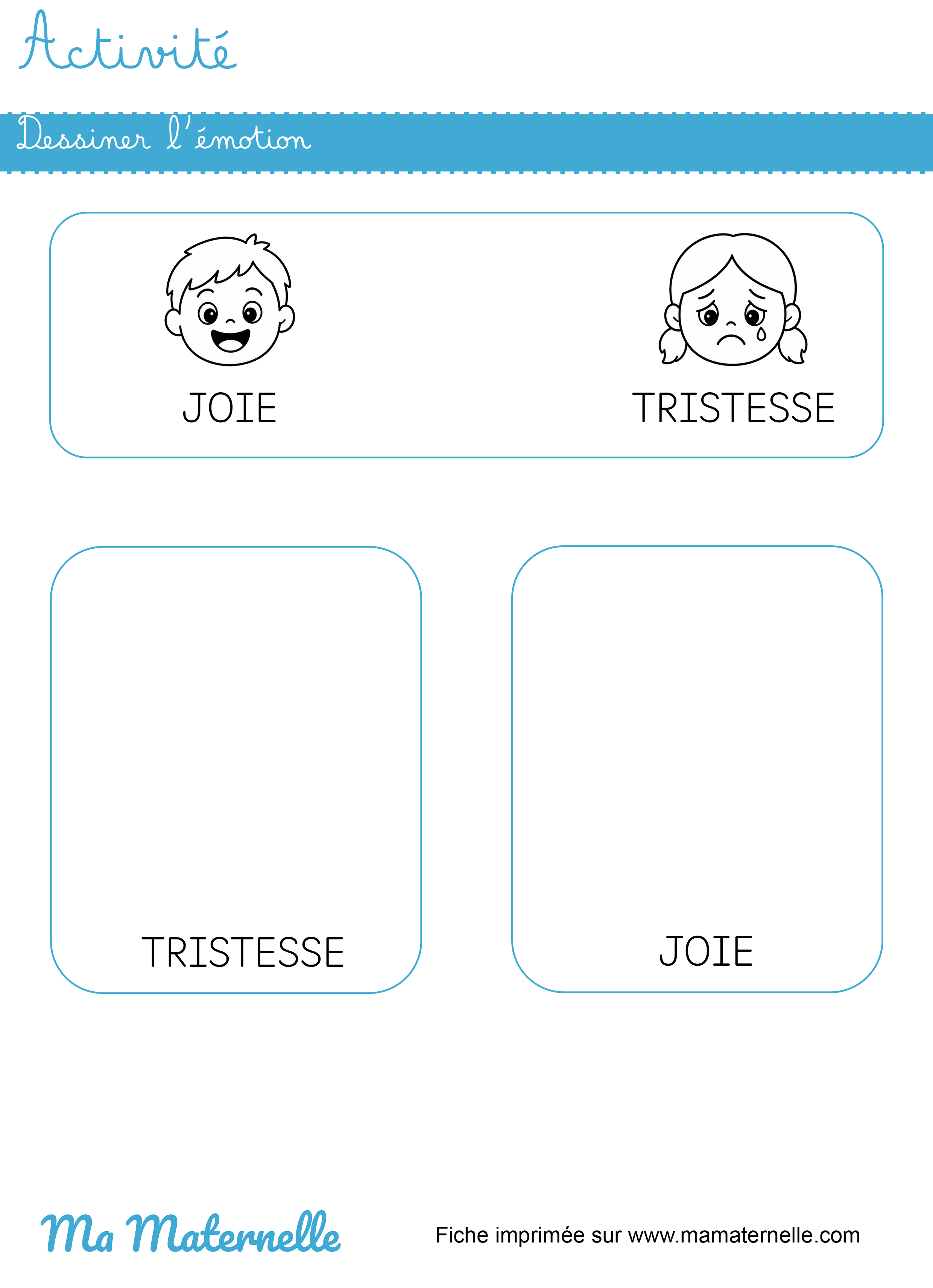 Activités - Activité : dessiner l&rsquo;émotion
