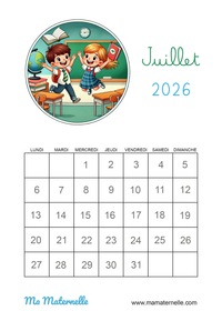 calendriers maternelle