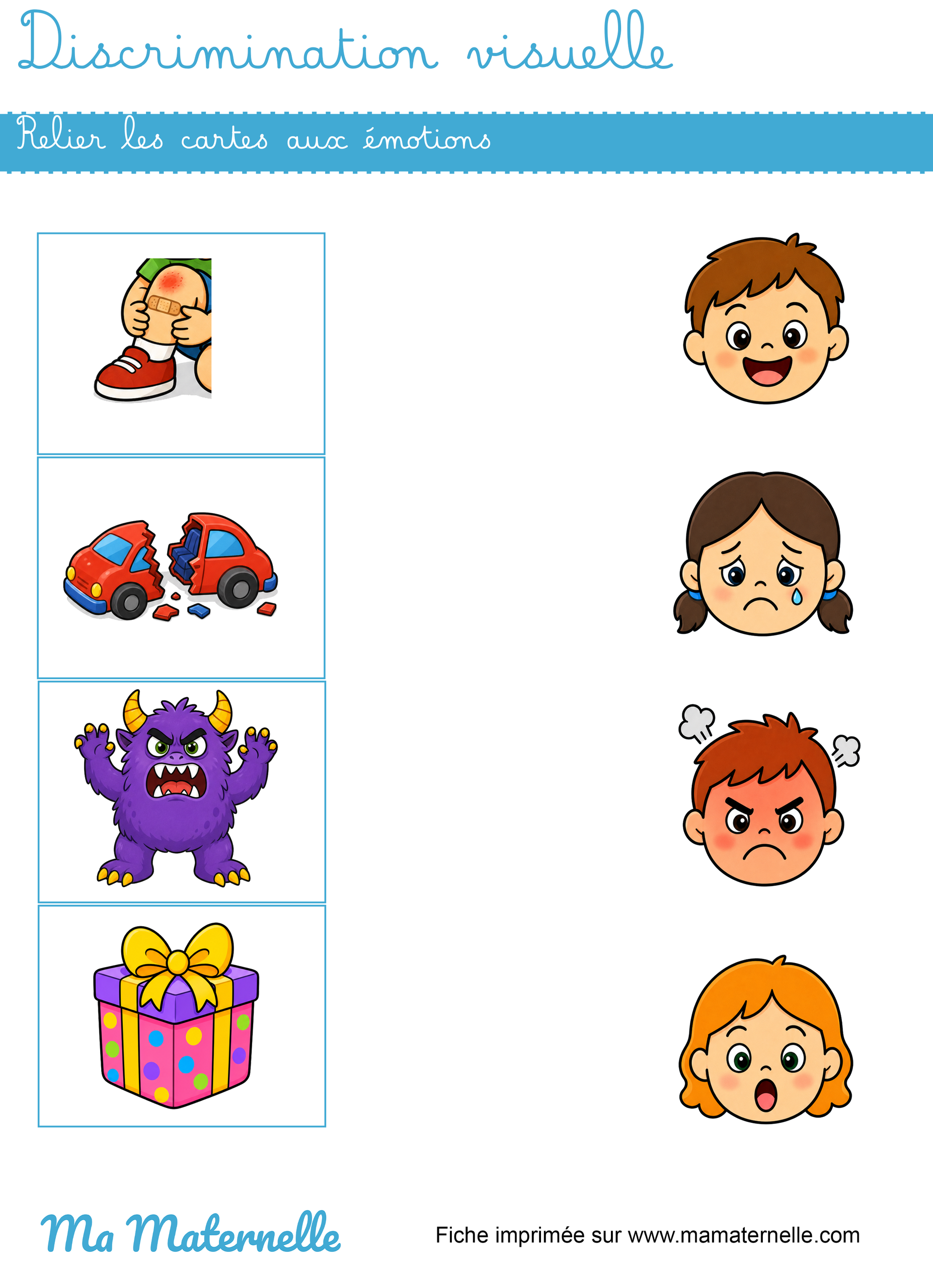 fiche maternelle emotions