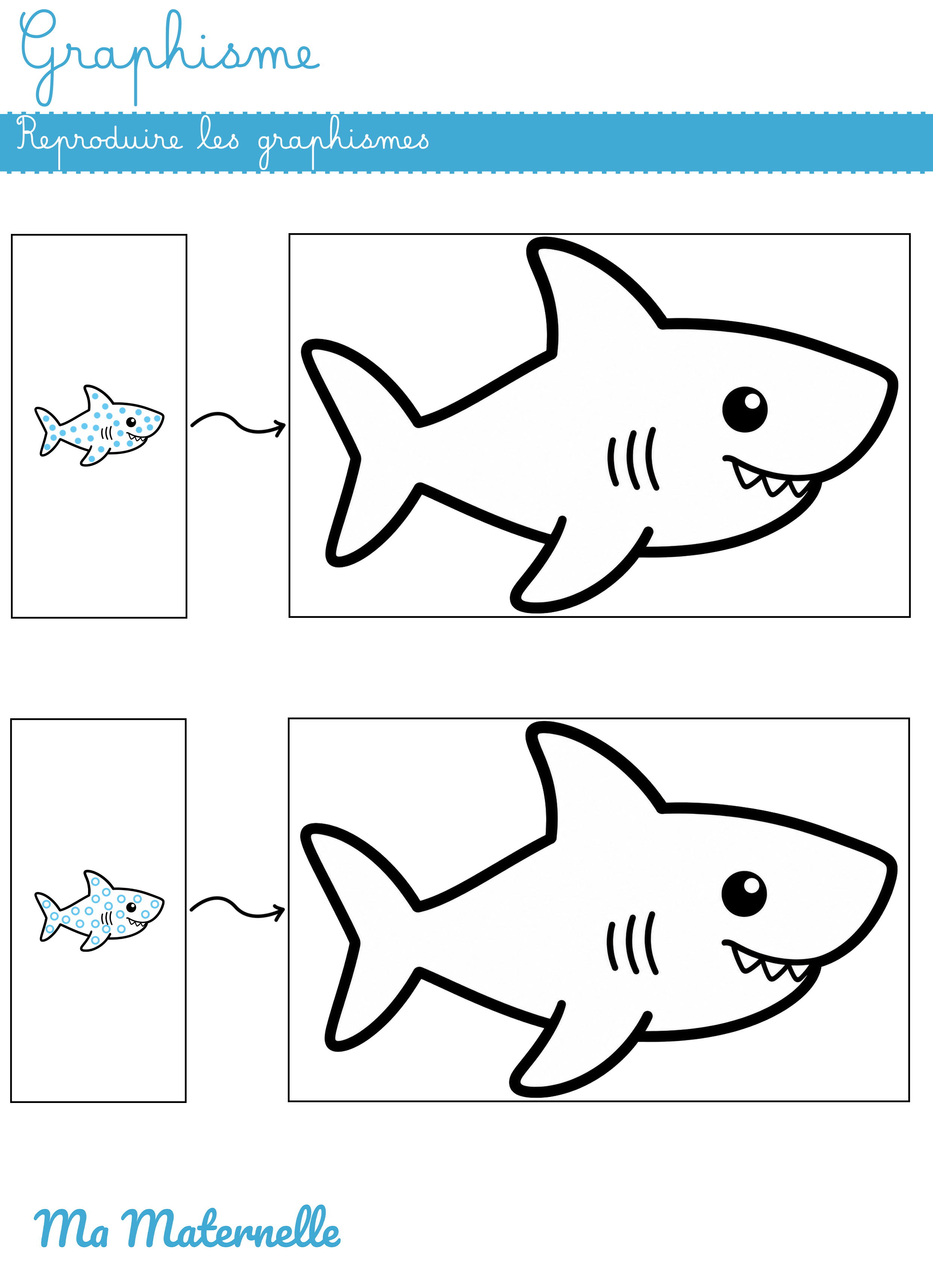 Grande section - Graphisme : reproduire les graphismes