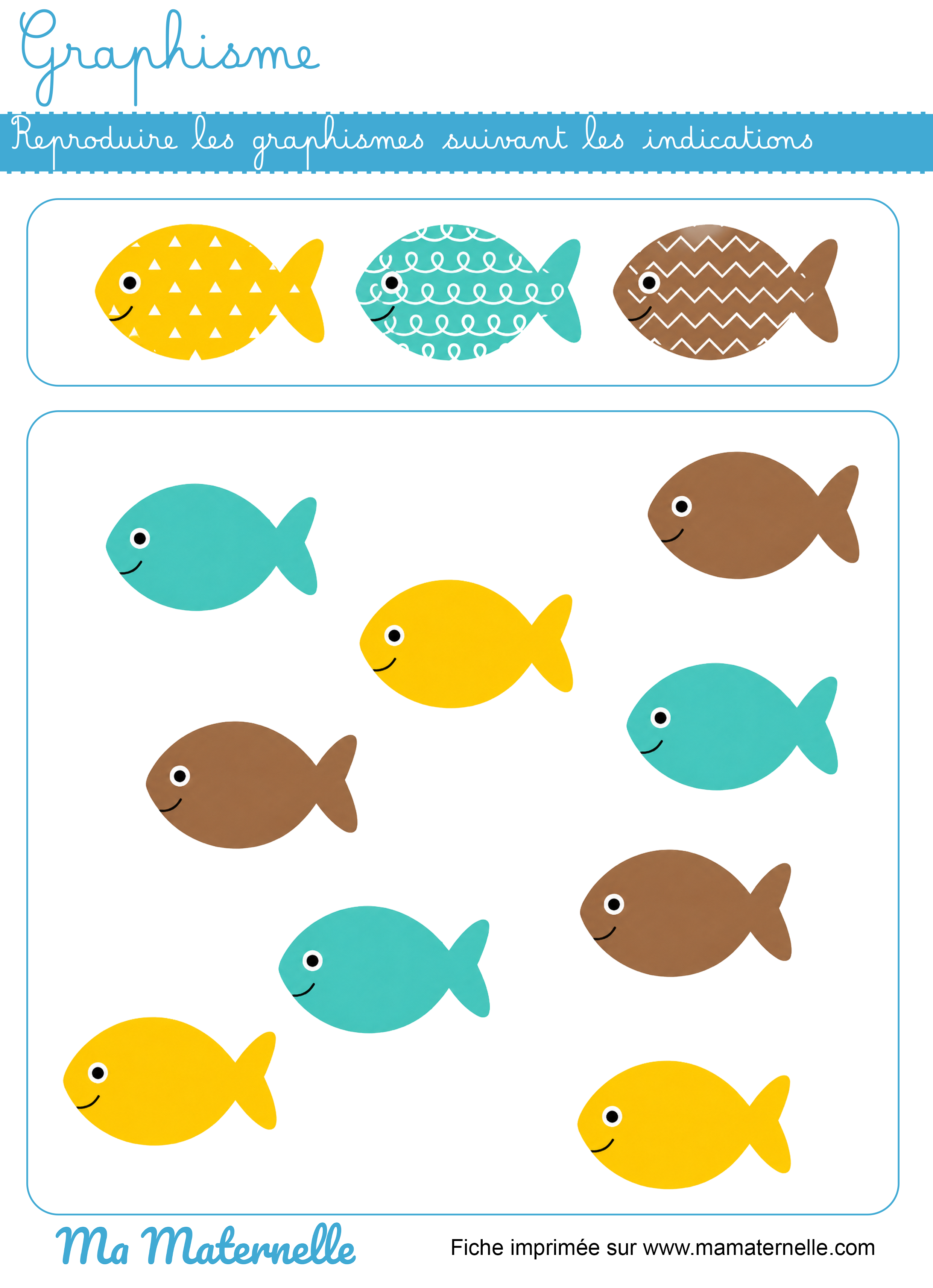 Grande section - Graphisme : reproduire les graphismes