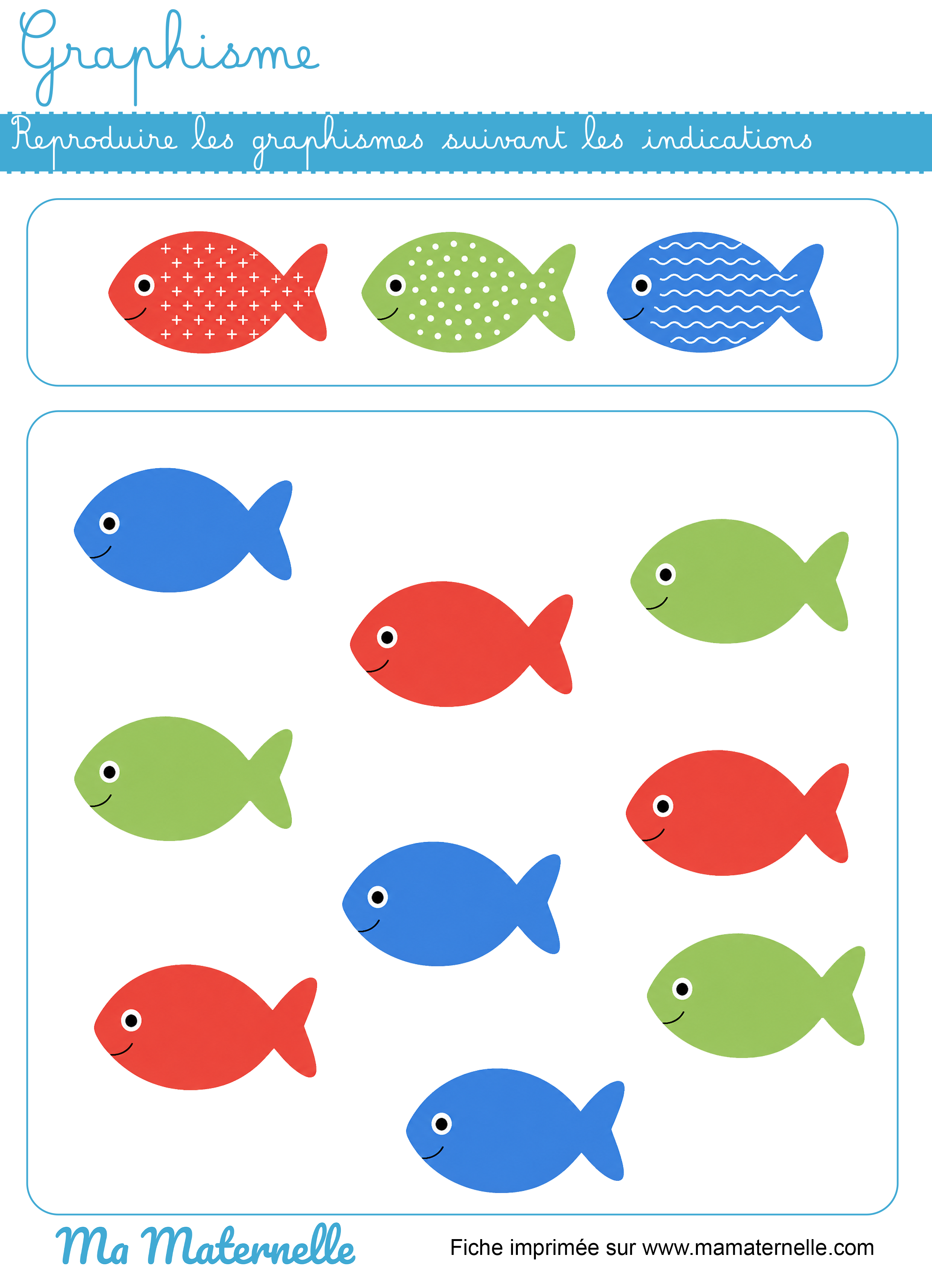 Grande section - Graphisme : reproduire les graphismes