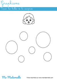 fiche graphisme émotion maternelle