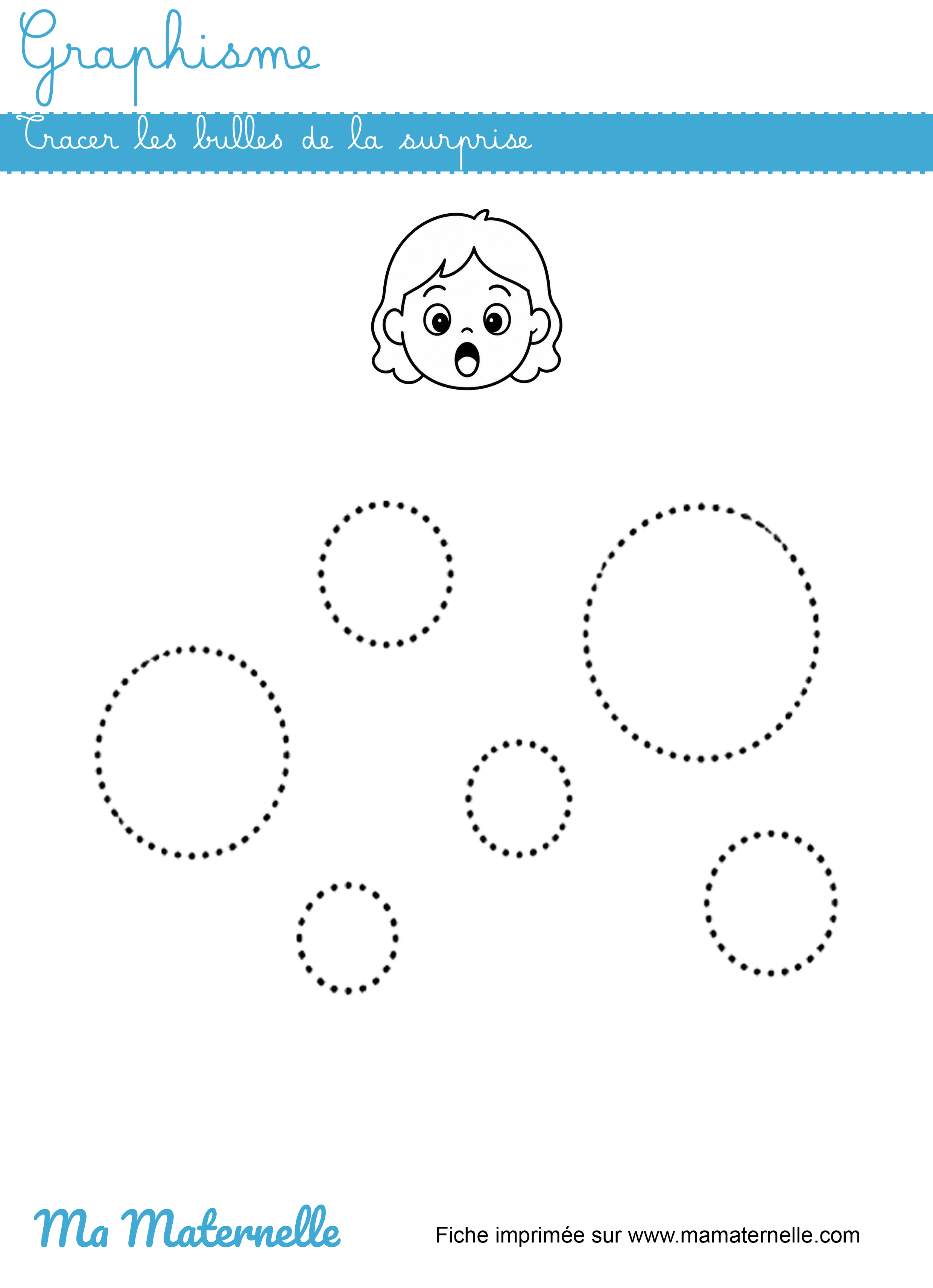 Moyenne section - Graphisme : tracer les bulles de la surprise