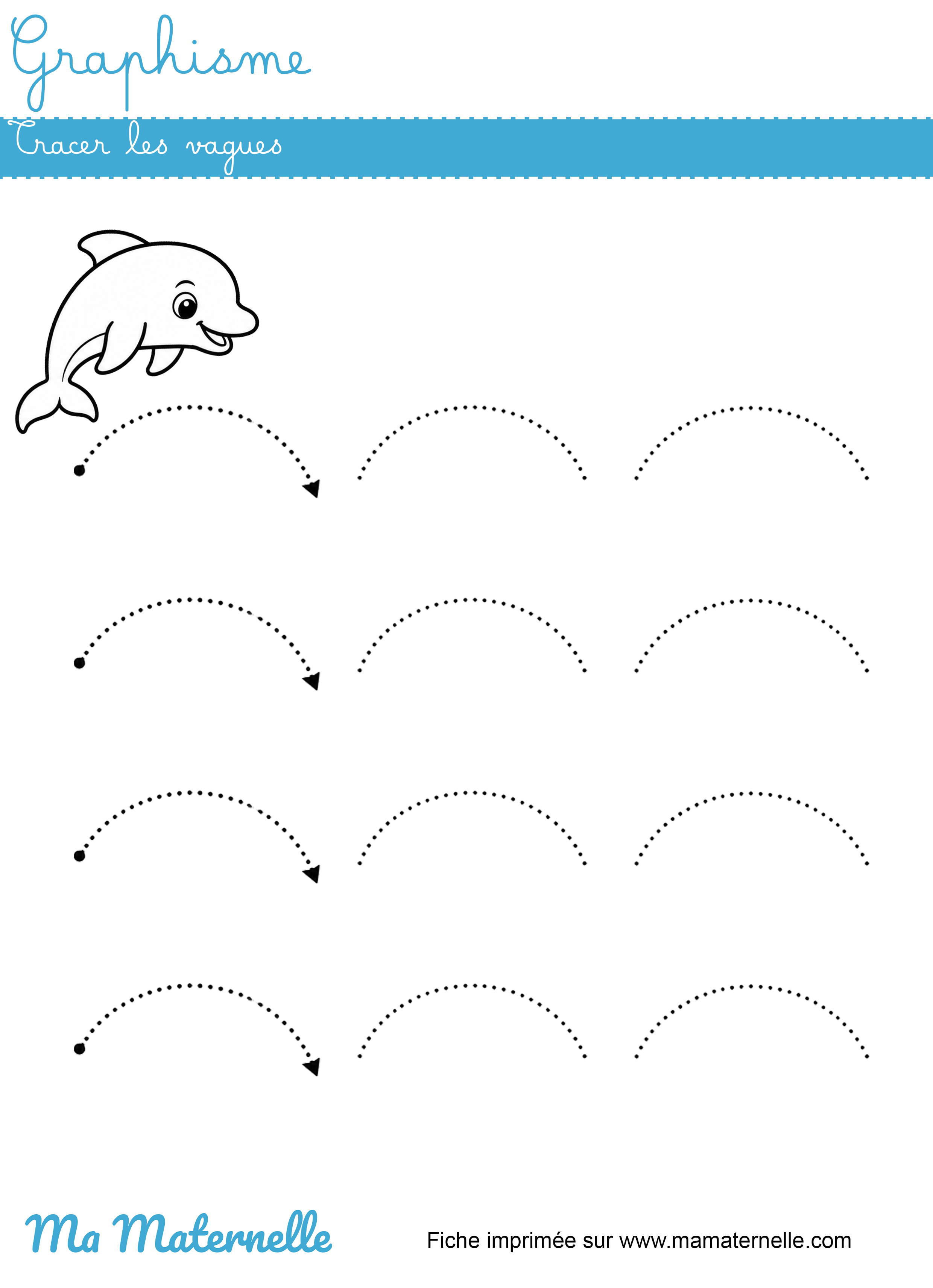 Grande section - Graphisme : tracer les vagues