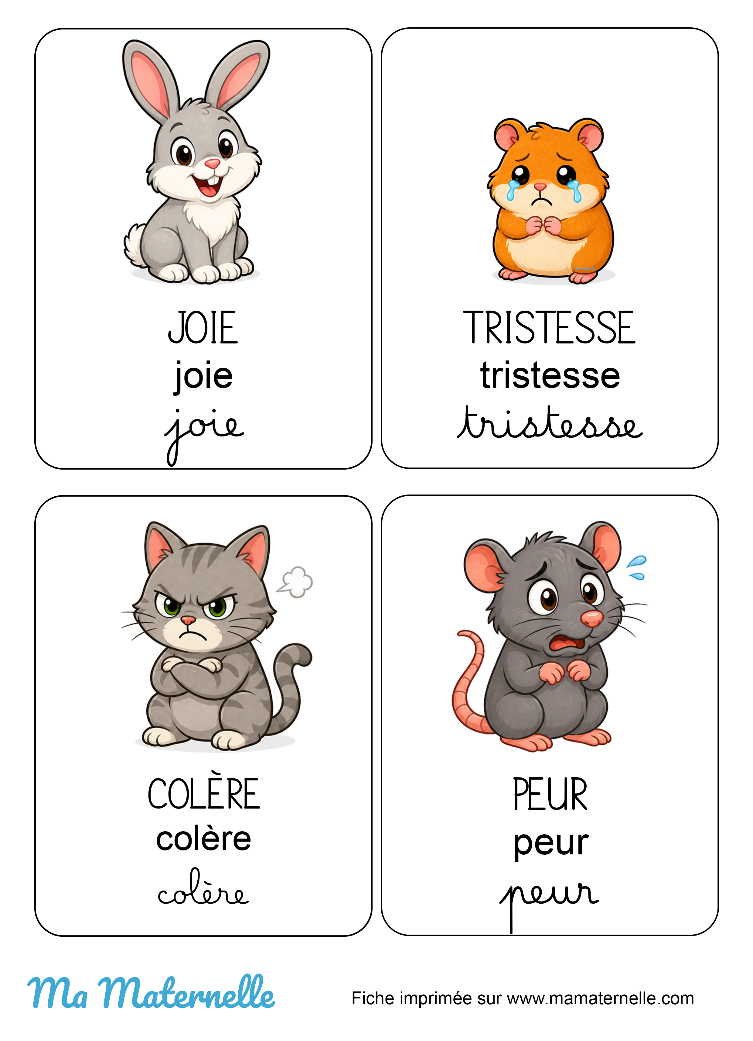 Activités - Imagier : les émotions