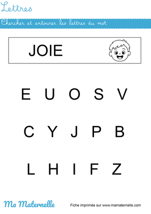 fiche maternelle