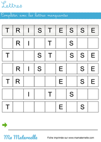 fiche maternelle