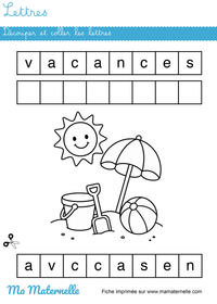 cahier de vacances maternelle
