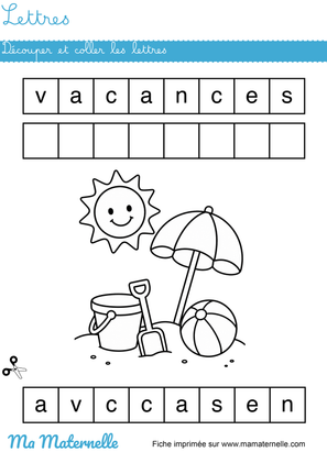 cahier de vacances maternelle