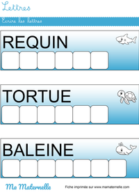 fiches autonomes maternelle