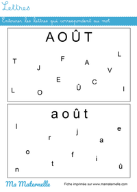 fiche maternelle