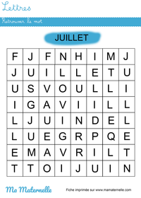 fiche maternelle