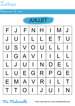 fiche maternelle