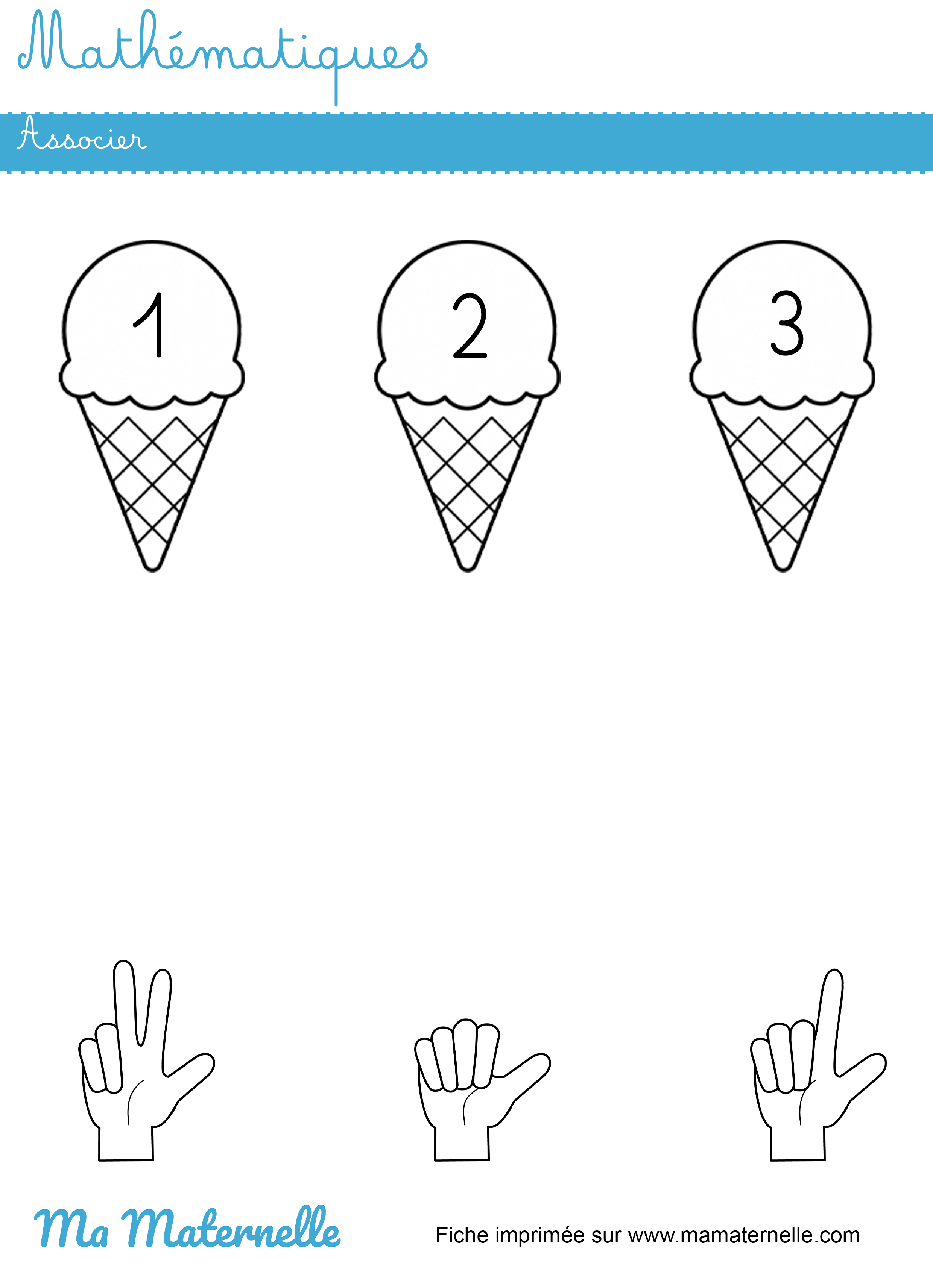 Petite section - Mathématiques : associer
