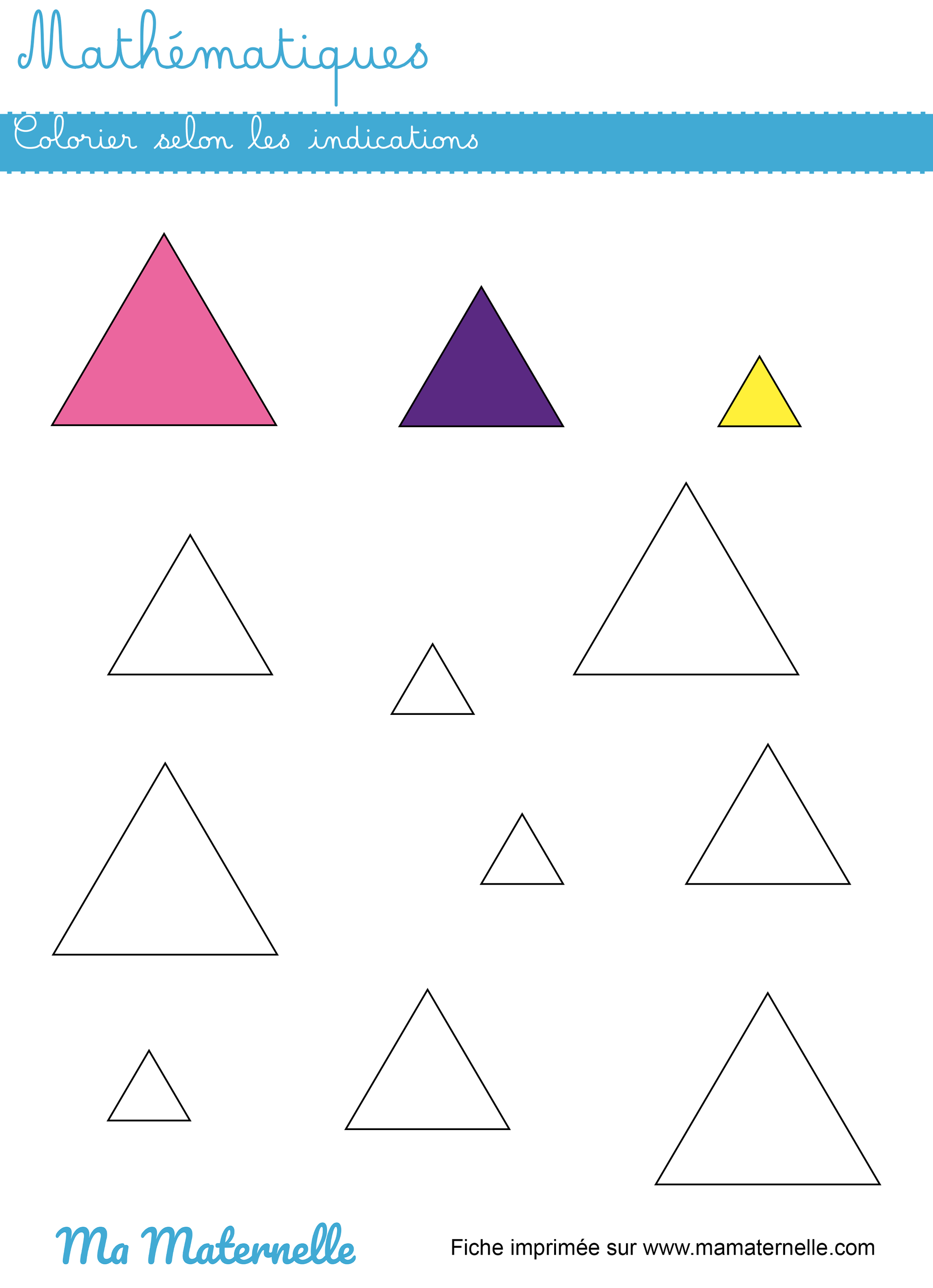 fiche formes maternelle