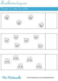 fiche mathématiques maternelle