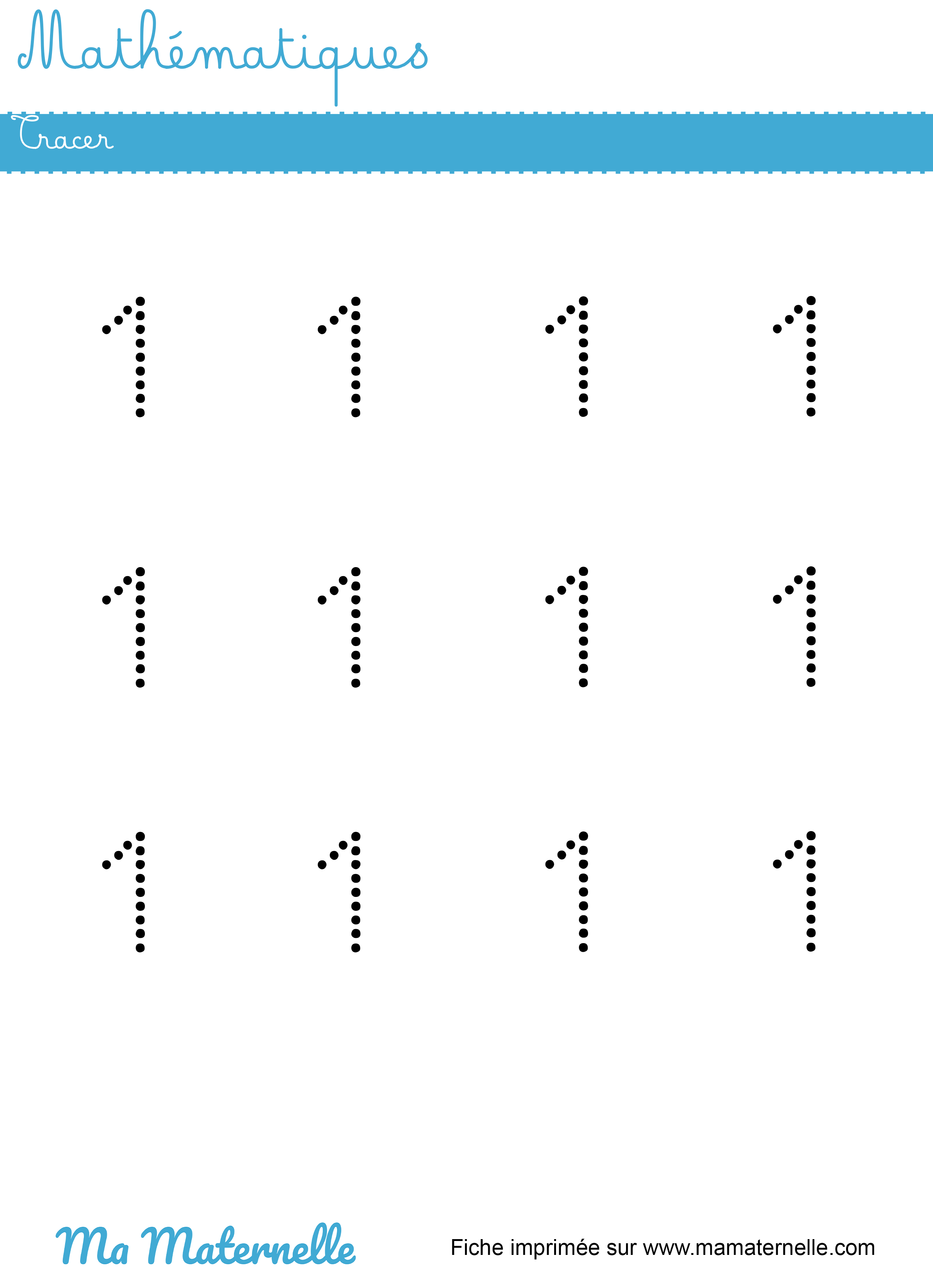 Petite section - Mathématiques : tracer