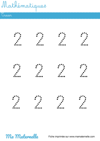 fiche maternelle chiffres