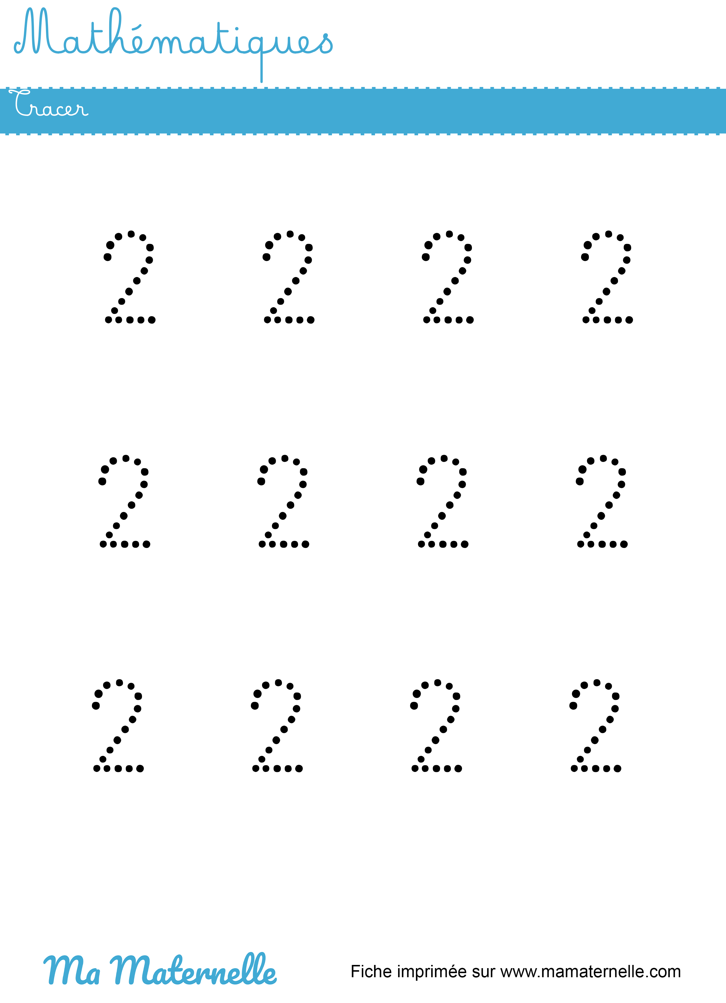 Petite section - Mathématiques : tracer