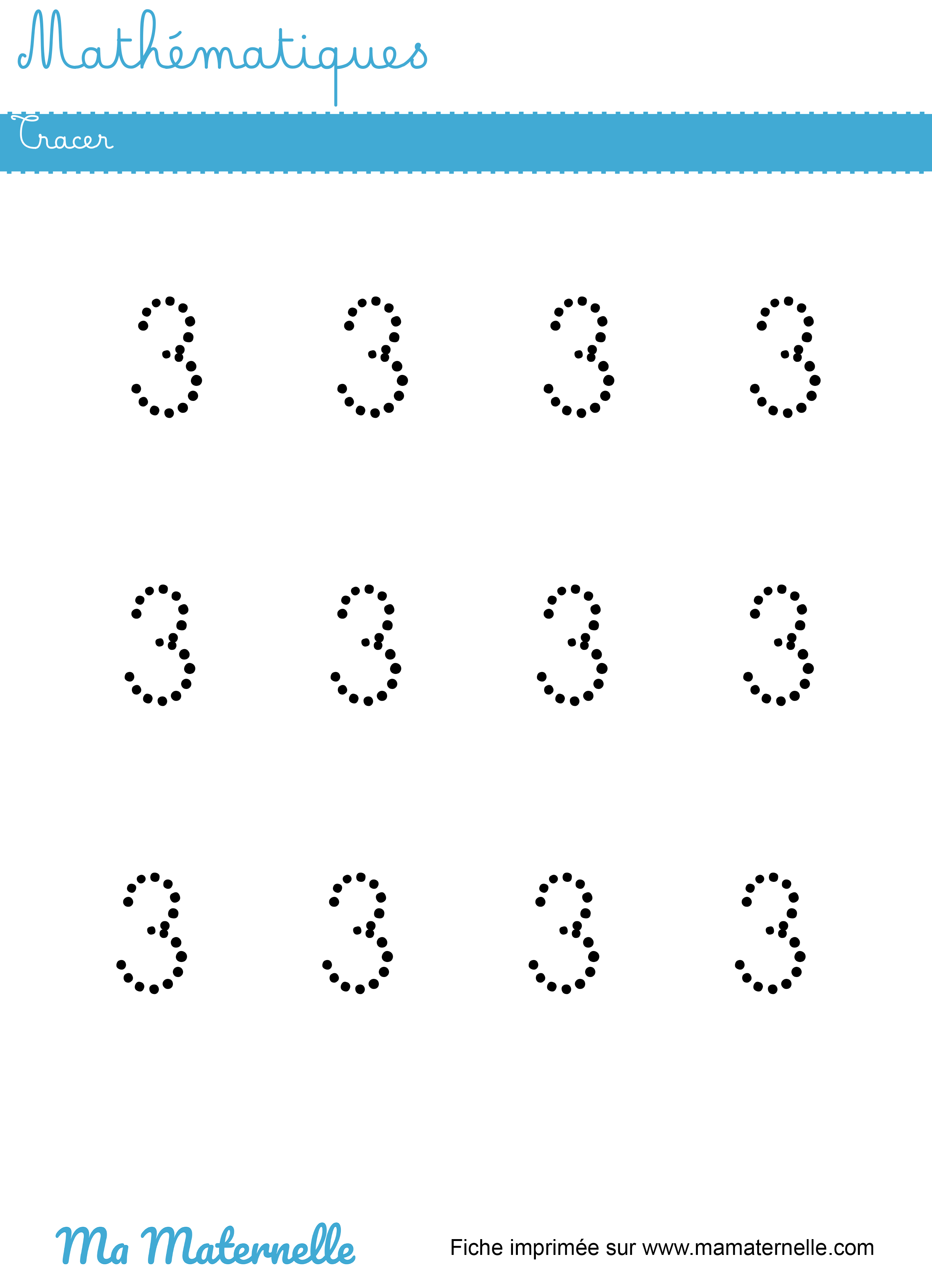Petite section - Mathématiques : tracer