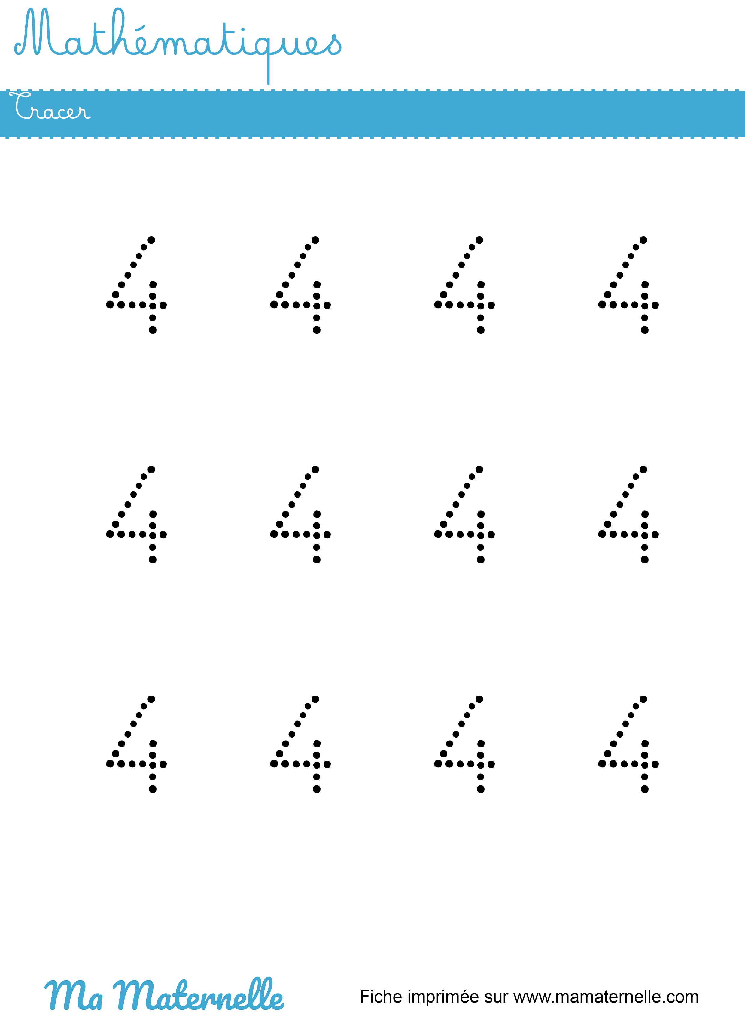 Moyenne section - Mathématiques : tracer