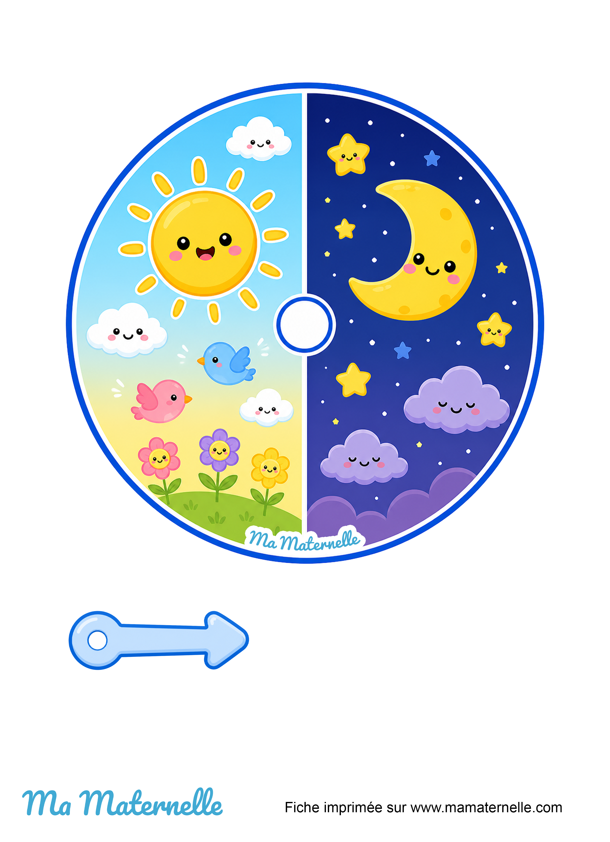 Activités - Outil pédagogique : la roue jour & nuit