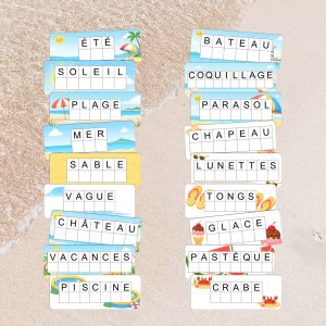 cartes écriture maternelle moyenne section