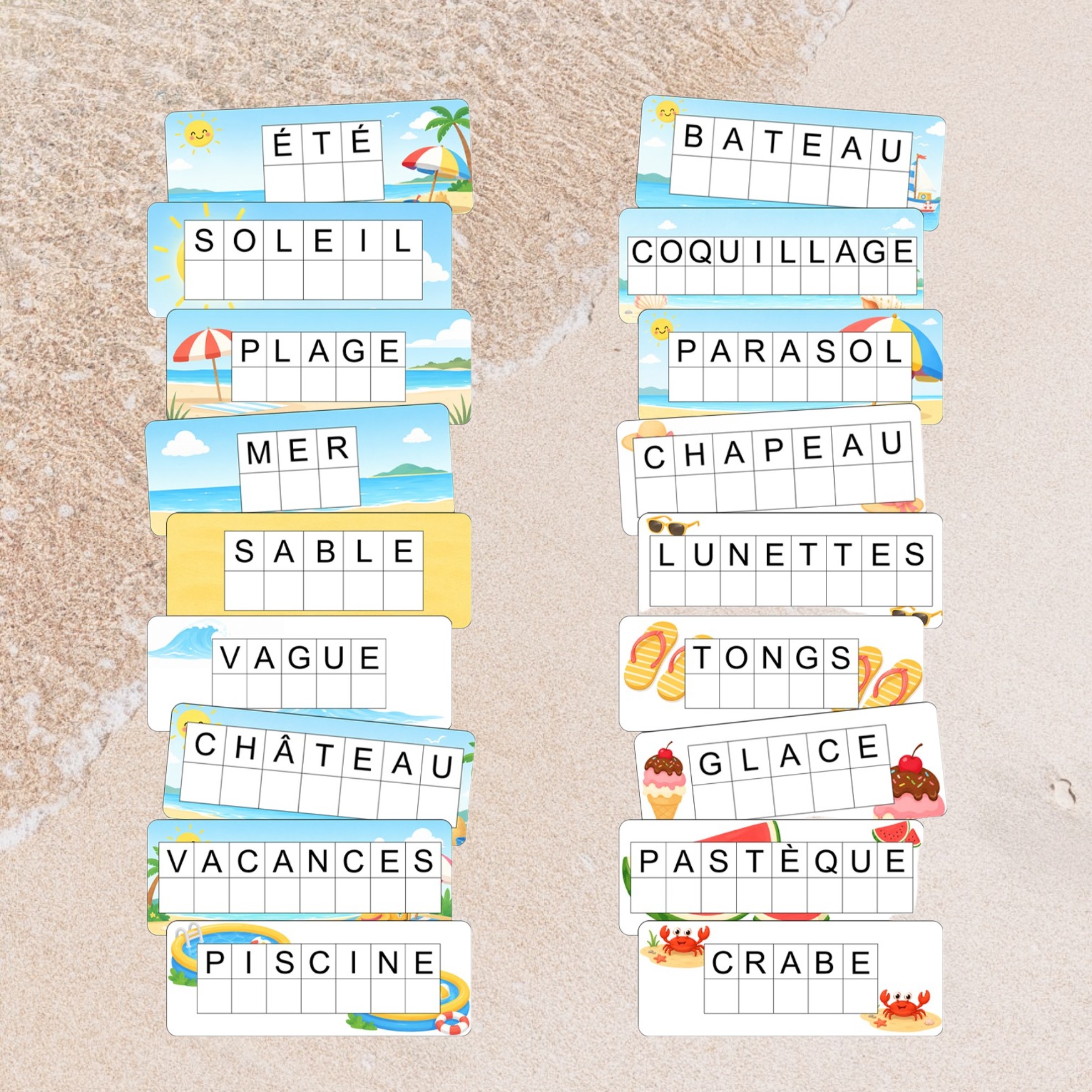 cartes écriture maternelle moyenne section