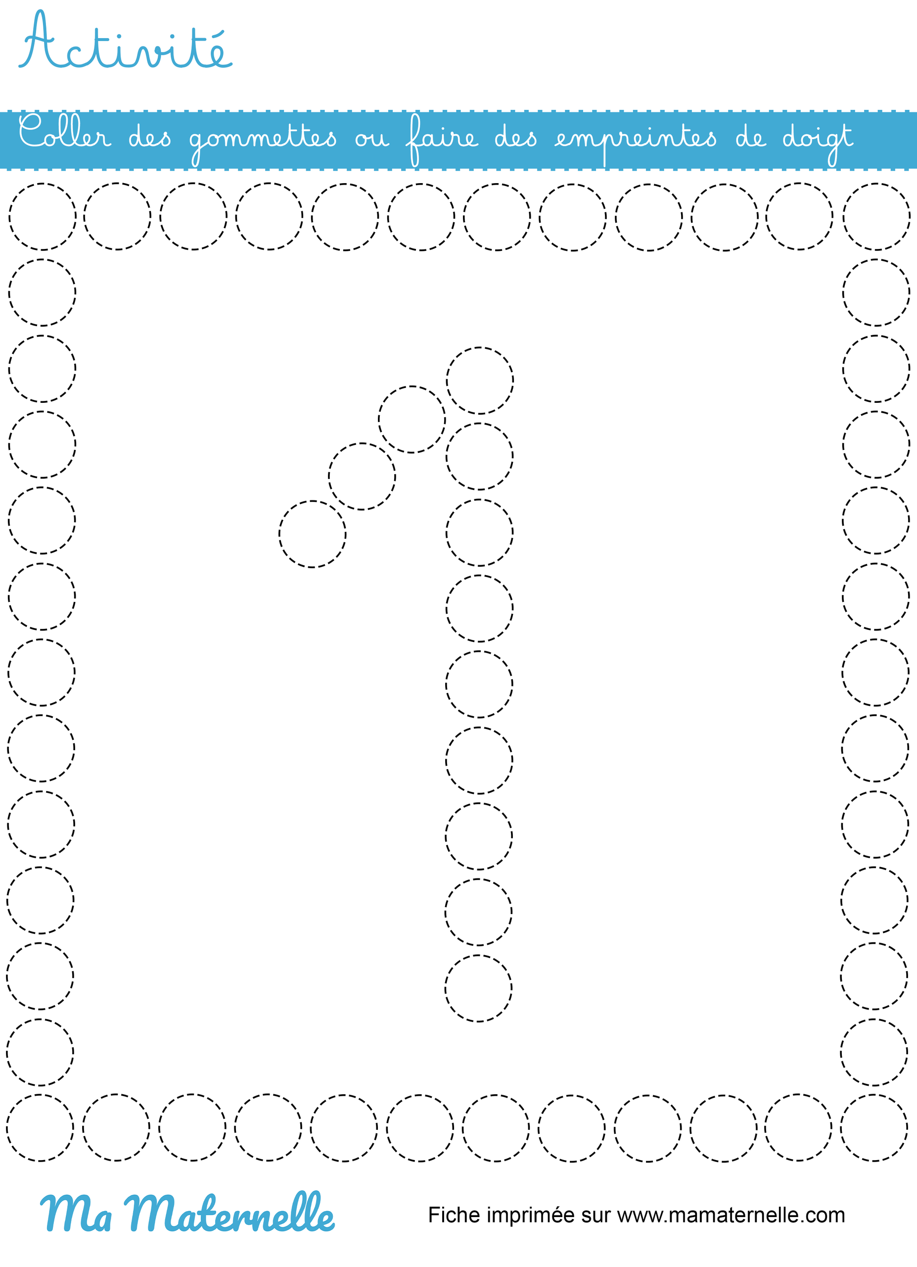 Activités - Activité : coller des gommettes