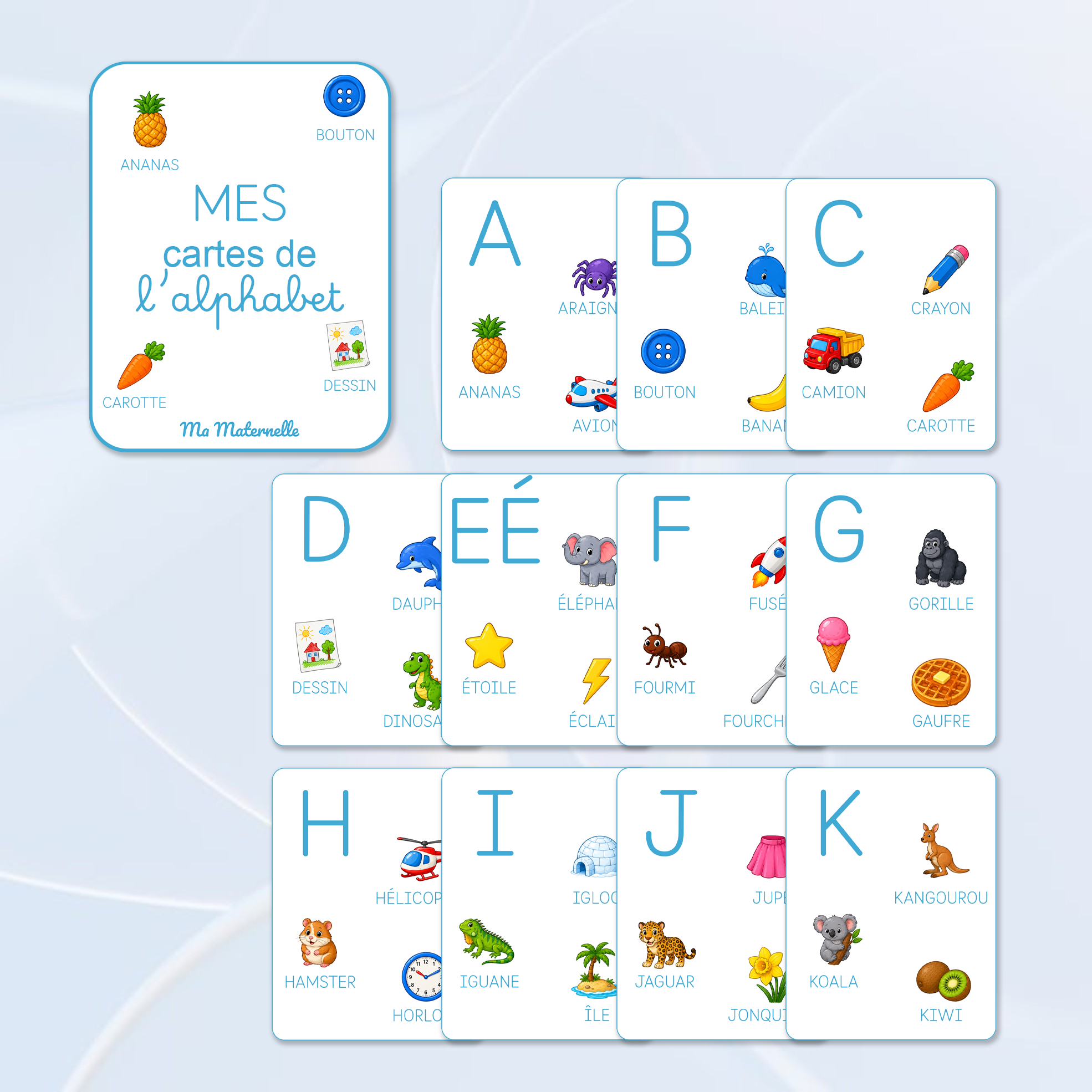 cartes alphabet à imprimer