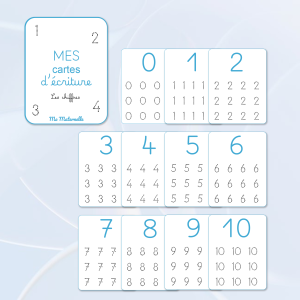 cartes des chiffres