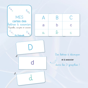 cartes correspondance écriture maternelle
